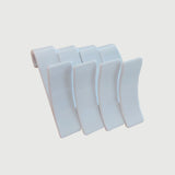 gancio per asciugamani 4 pezzi colore bianco, elemento utile per arredare il bagno con stile