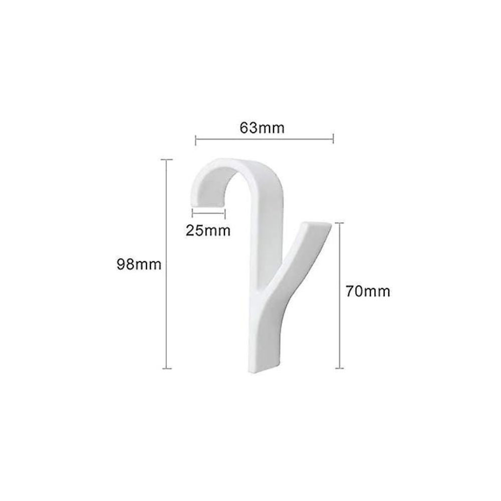 gancio per asciugamani 4 pezzi colore bianco, accessorio funzionale per l’uso quotidiano in bagno