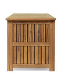 baule contenitore noemi in legno di acacia, ambientazione d’arredo con il prodotto protagonista