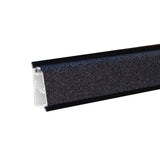 alzatina triangolare in pvc rivestita in carta colore nero selenio, alzatina in primo piano, ideale per completare il piano cucina