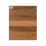 alzatina triangolare in pvc rivestita in carta noce listellare 5 metri, dettaglio della finitura dell’alzatina in abbinamento al top