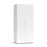 armadio 2 ante seba 2 colore bianco, dettaglio delle ante e finiture dell’armadio