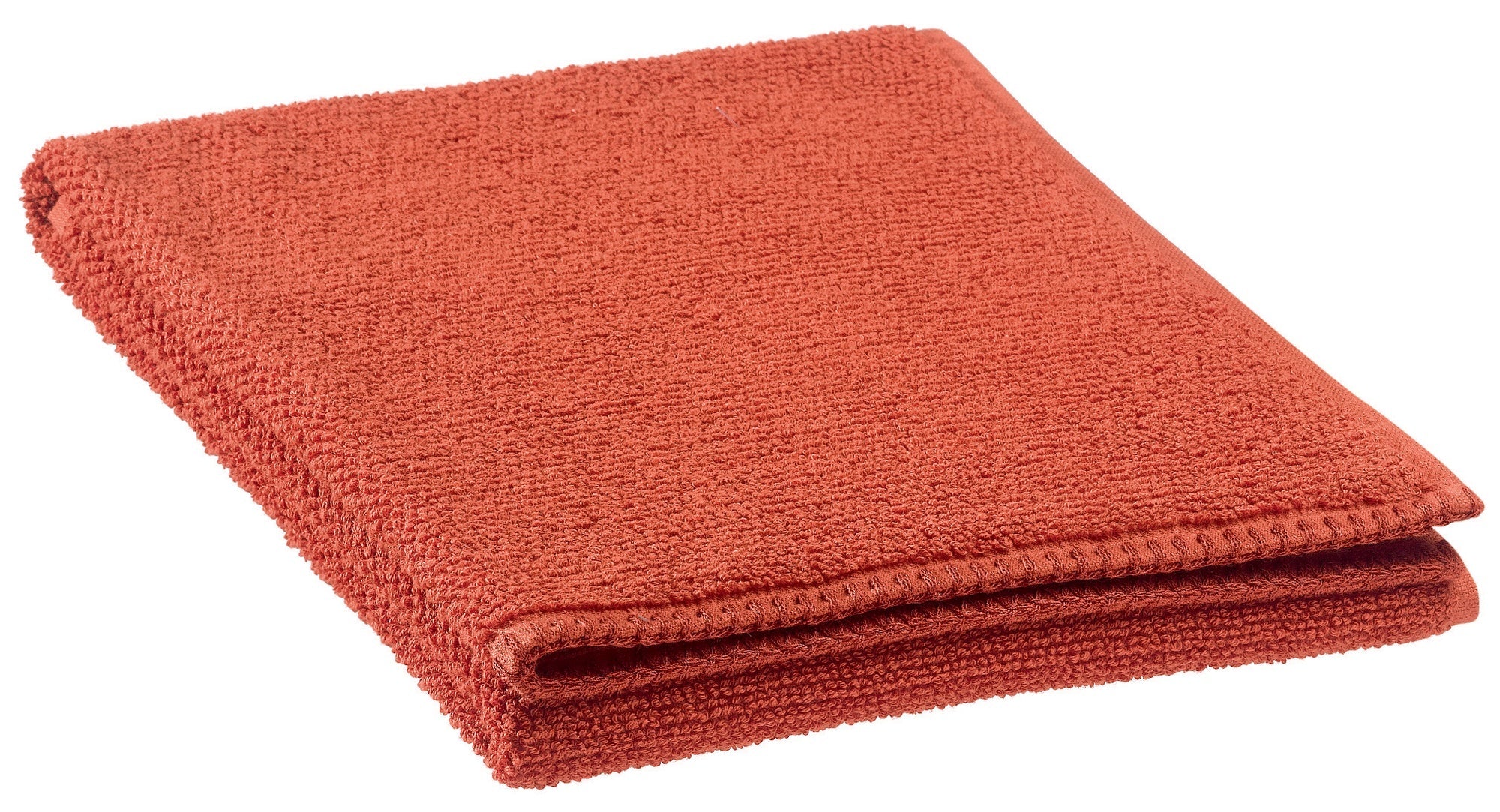 asciugamano bora rooibos, colore rooibos, taglia 50 x 100. asciugamano piegato su sfondo neutro per una visione pulita del prodotto