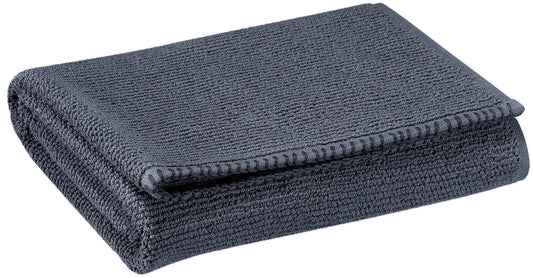 asciugamano bora ombra, colore ombra, taglia 50 x 100. asciugamano piegato su sfondo neutro per una visione pulita del prodotto