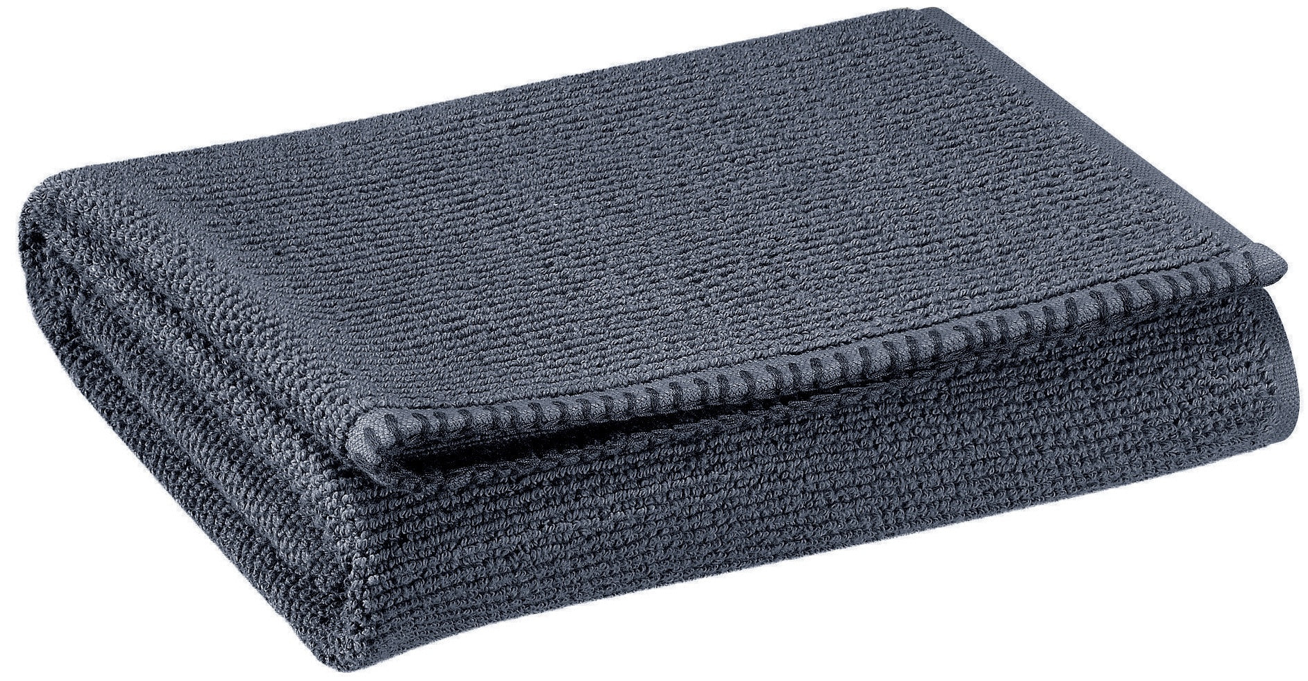 asciugamano bora ombra, colore ombra, taglia 50 x 100. asciugamano piegato su sfondo neutro per una visione pulita del prodotto