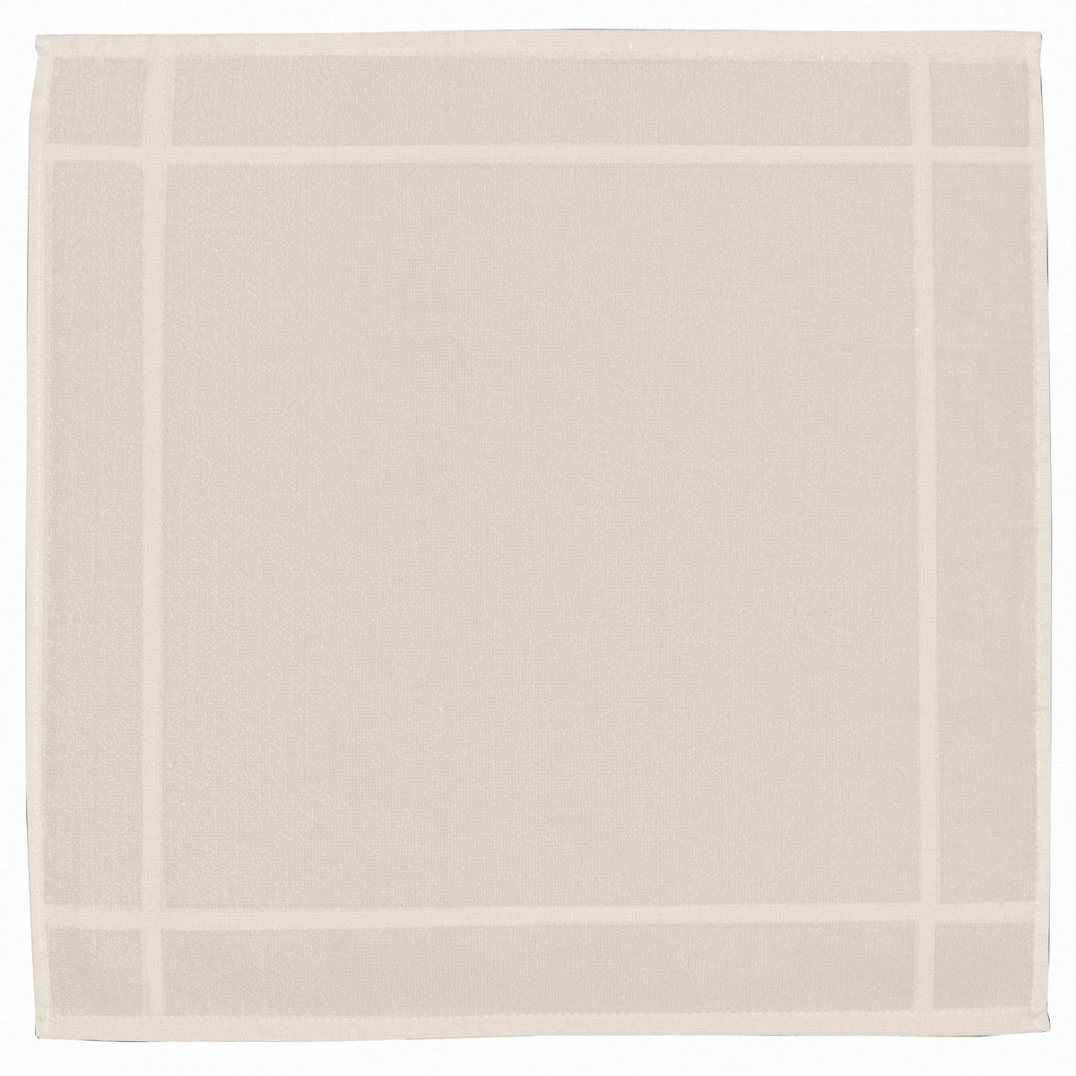 asciugamano loess avorio, colore avorio, taglia 50 x 50. asciugamano piegato su sfondo neutro per una visione pulita del prodotto
