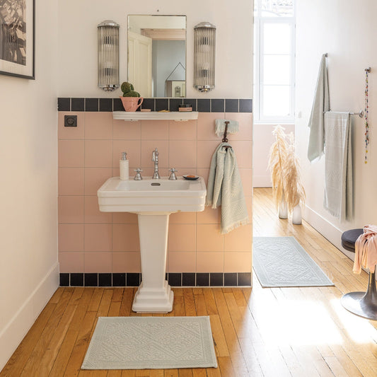 asciugamano da bagno zoe giada, colore giada, taglia 100 x 180. realizzato in 100% cotone, ideale per assorbenza e delicatezza sulla pelle