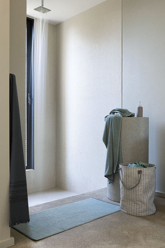 asciugamano da bagno bora salvia, colore salvia, taglia 90 x 150. realizzato in 100% cotone, ideale per assorbenza e delicatezza sulla pelle