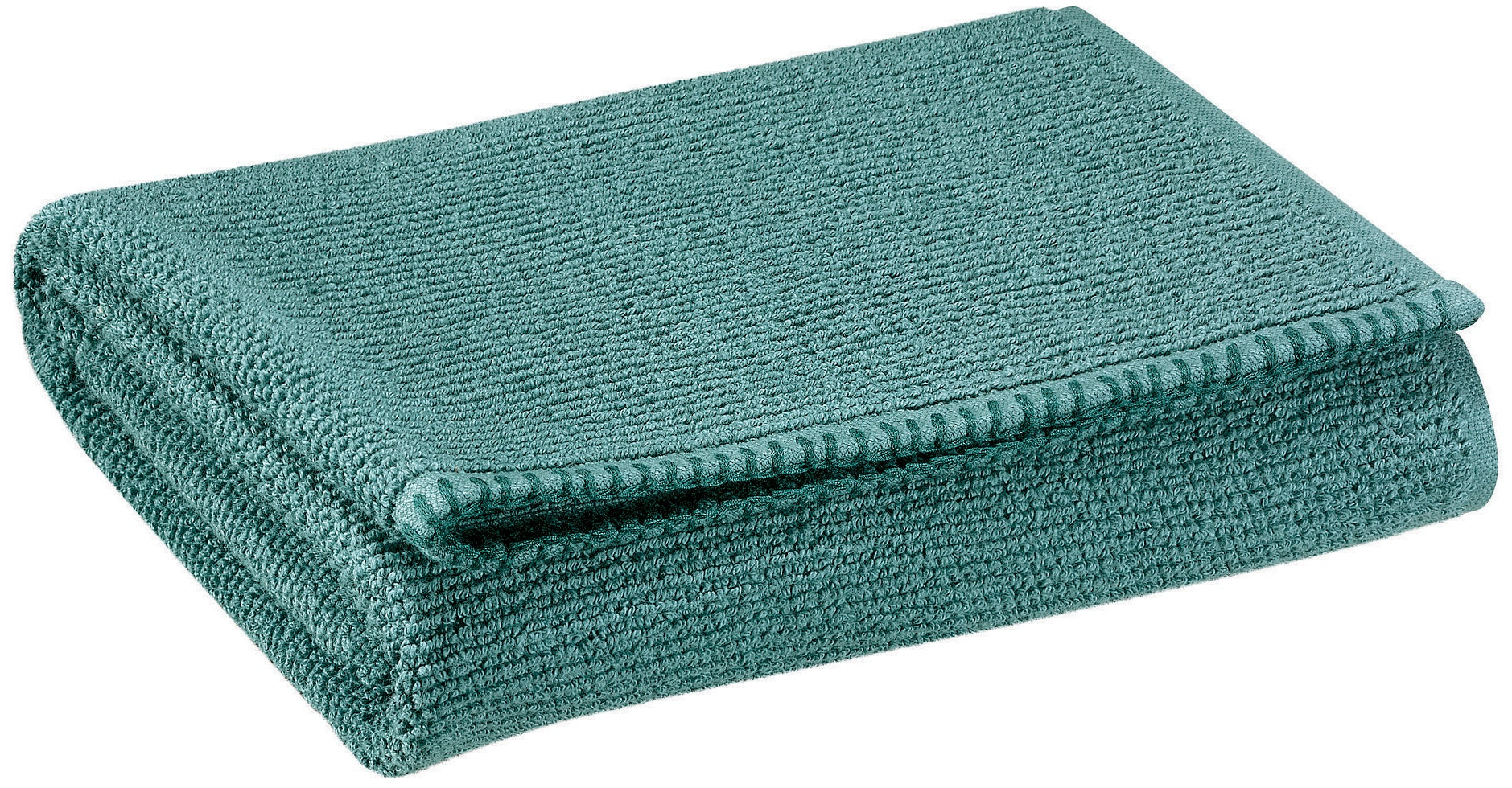 asciugamano da bagno bora lichene, colore lichene, taglia 90 x 150. asciugamano piegato su sfondo neutro per una visione pulita del prodotto