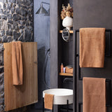 asciugamano da bagno bora cannella, colore cannella, taglia 90 x 150. realizzato in 100% cotone, ideale per assorbenza e delicatezza sulla pelle