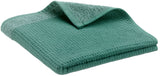 asciugamano da bagno riciclato abby smeraldo, colore smeraldo, taglia 50 x 100. asciugamano piegato su sfondo neutro per una visione pulita del prodotto