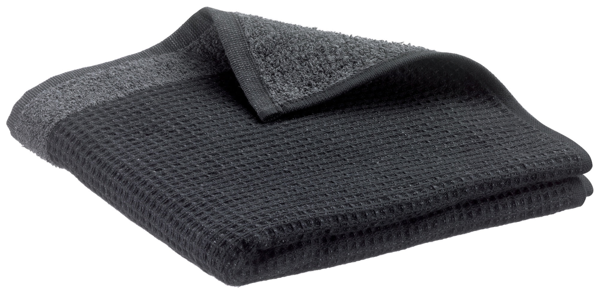 asciugamano da bagno riciclato abby tonnerre, colore tonnerre, taglia 90 x 150. asciugamano piegato su sfondo neutro per una visione pulita del prodotto