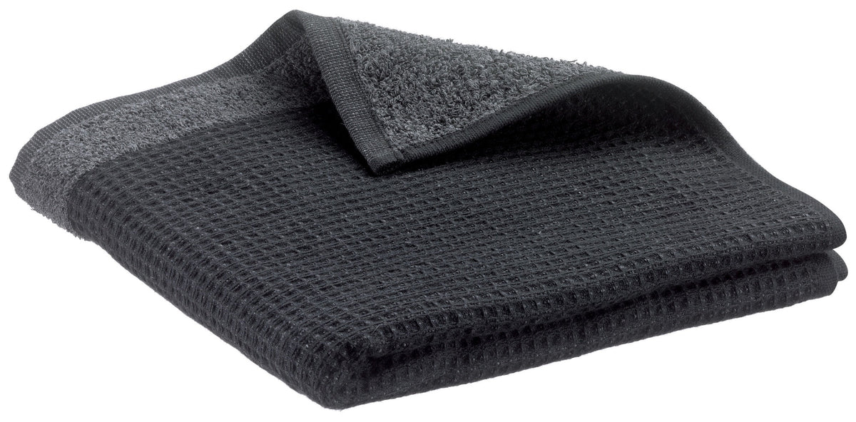 asciugamano da bagno riciclato abby tonnerre, colore tonnerre, taglia 90 x 150. asciugamano piegato su sfondo neutro per una visione pulita del prodotto