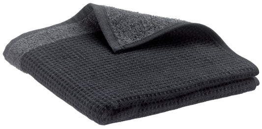 asciugamano da bagno riciclato abby tonnerre, colore tonnerre, taglia 90 x 150. asciugamano piegato su sfondo neutro per una visione pulita del prodotto