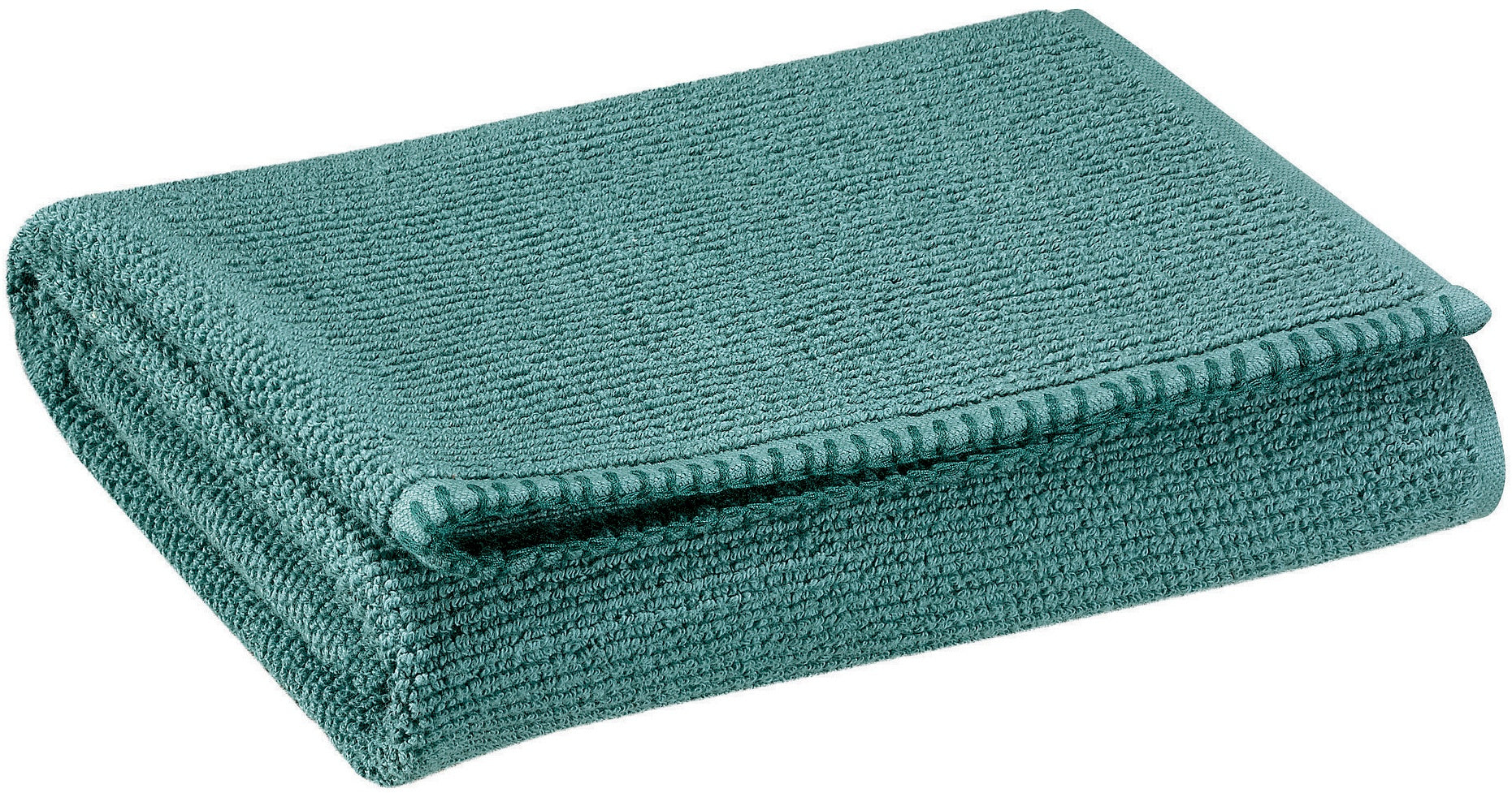 asciugamano da doccia bora lichene, colore lichene, taglia 70 x 130. asciugamano piegato su sfondo neutro per una visione pulita del prodotto