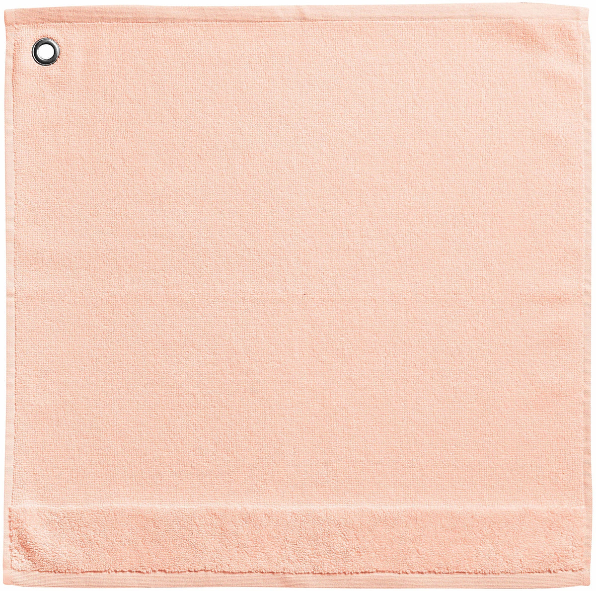 asciugamano occhiello curl polvere, colore polvere, taglia 50 x 50. asciugamano con occhiello piegato su sfondo bianco per una visione dettagliata