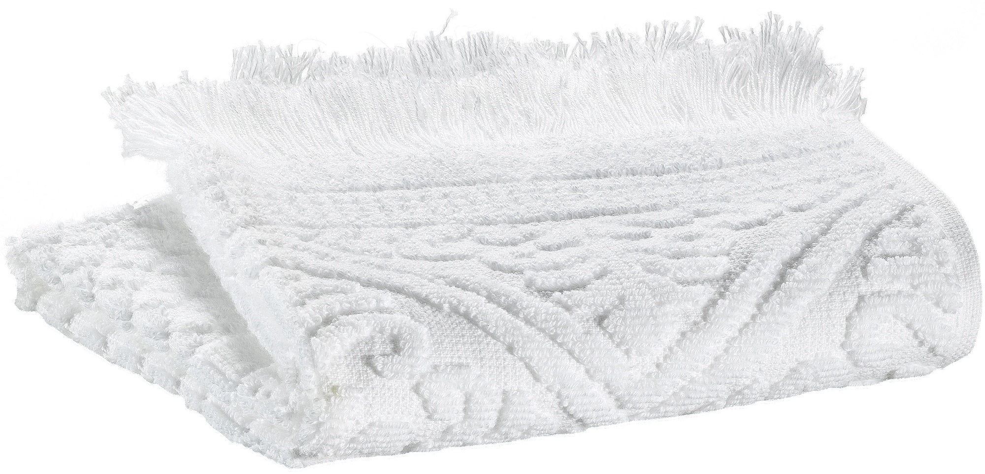 asciugamano ospite zoe neve, colore neve, taglia 30 x 50. asciugamano ospite piegato elegantemente su fondo neutro