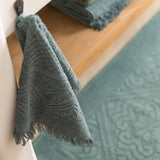 asciugamano ospite zoe timo, colore timo, taglia 30 x 50. perfetto per l’uso quotidiano o per accogliere con stile