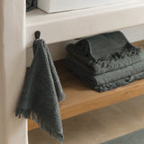 asciugamano ospite zoe timo, colore timo, taglia 30 x 50. morbido al tatto e altamente assorbente