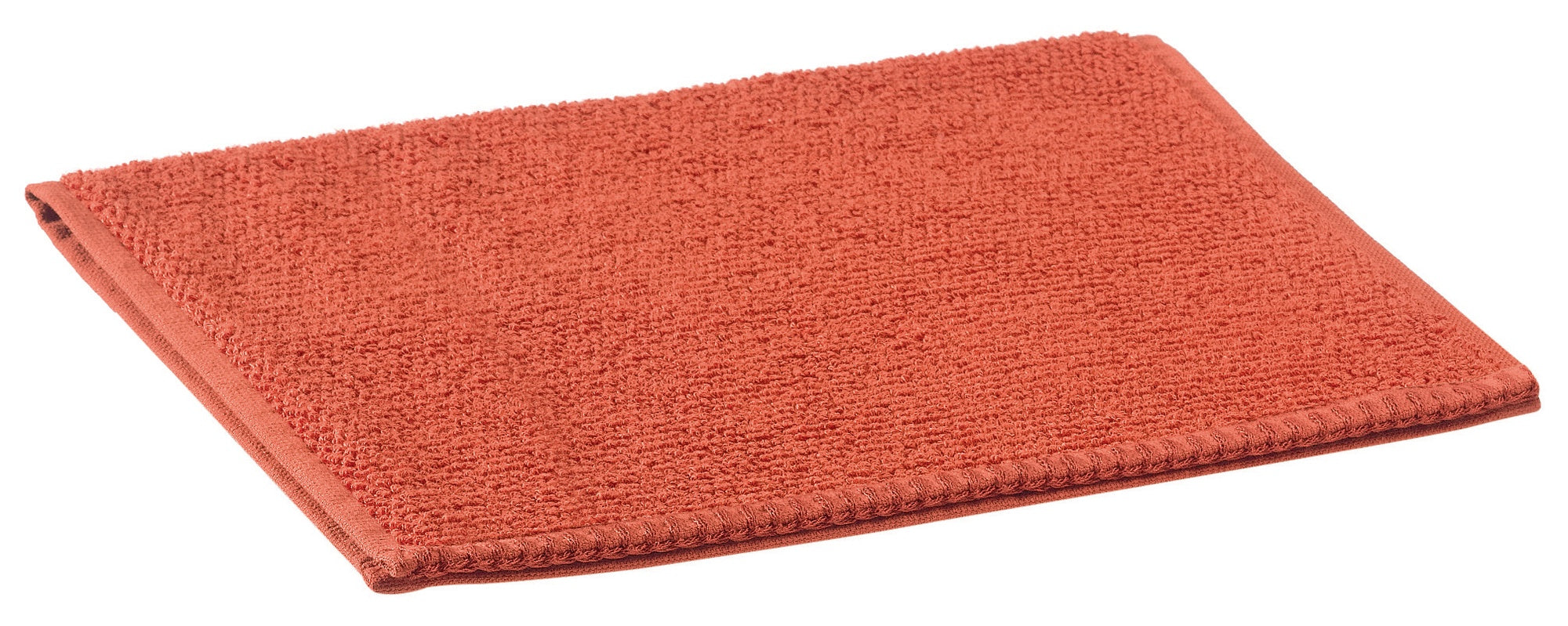 asciugamano ospite bora rooibos, colore rooibos, taglia 30 x 50. asciugamano ospite piegato elegantemente su fondo neutro