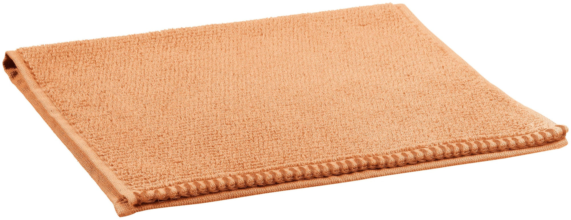asciugamano ospite bora cannella, colore cannella, taglia 30 x 50. asciugamano ospite piegato elegantemente su fondo neutro