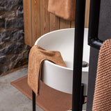 asciugamano ospite bora cannella, colore cannella, taglia 30 x 50. perfetto per l’uso quotidiano o per accogliere con stile