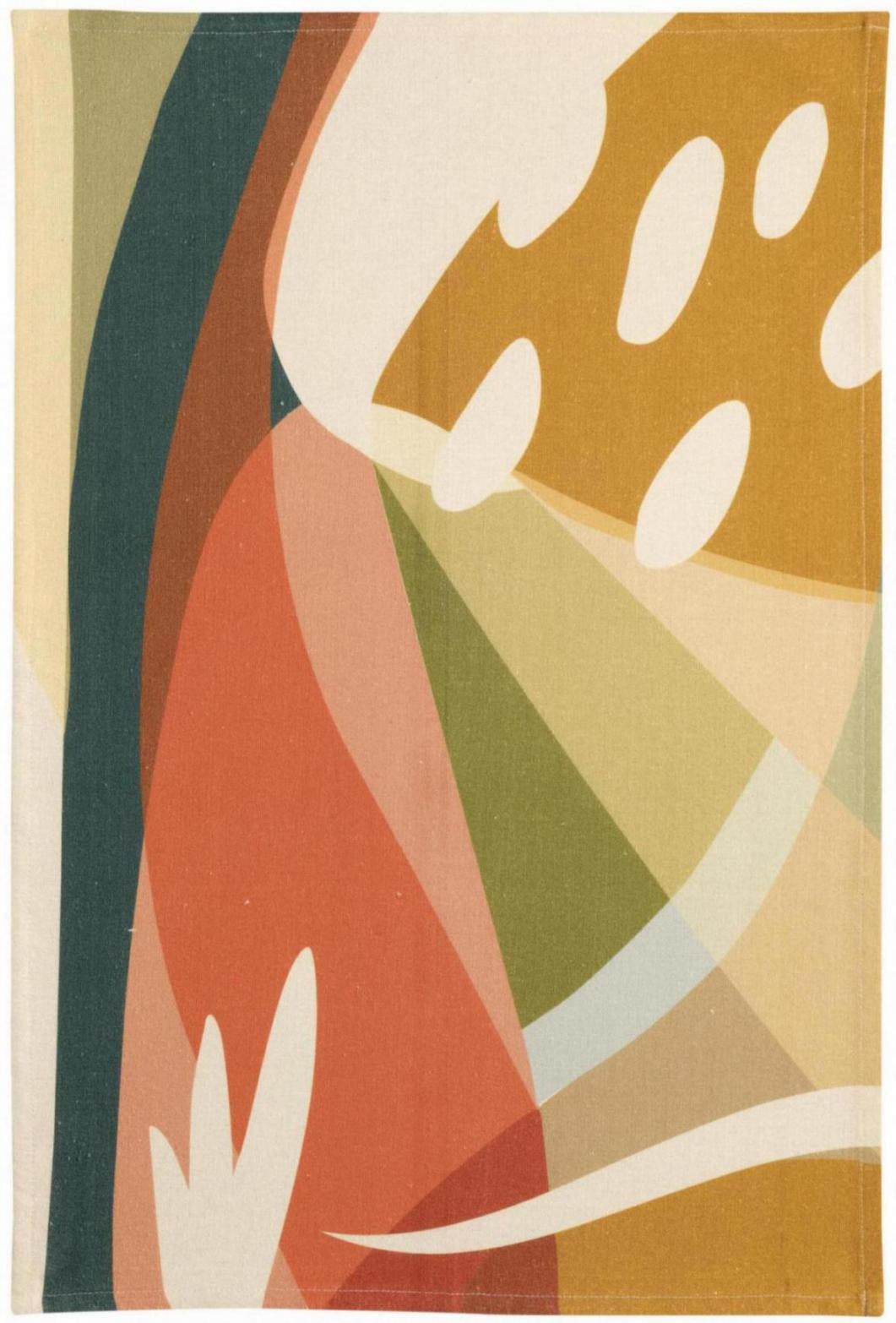 strofinaccio riciclato revao multico, colore multico, taglia 50 x 70. asciugamano piegato su sfondo neutro per una visione pulita del prodotto