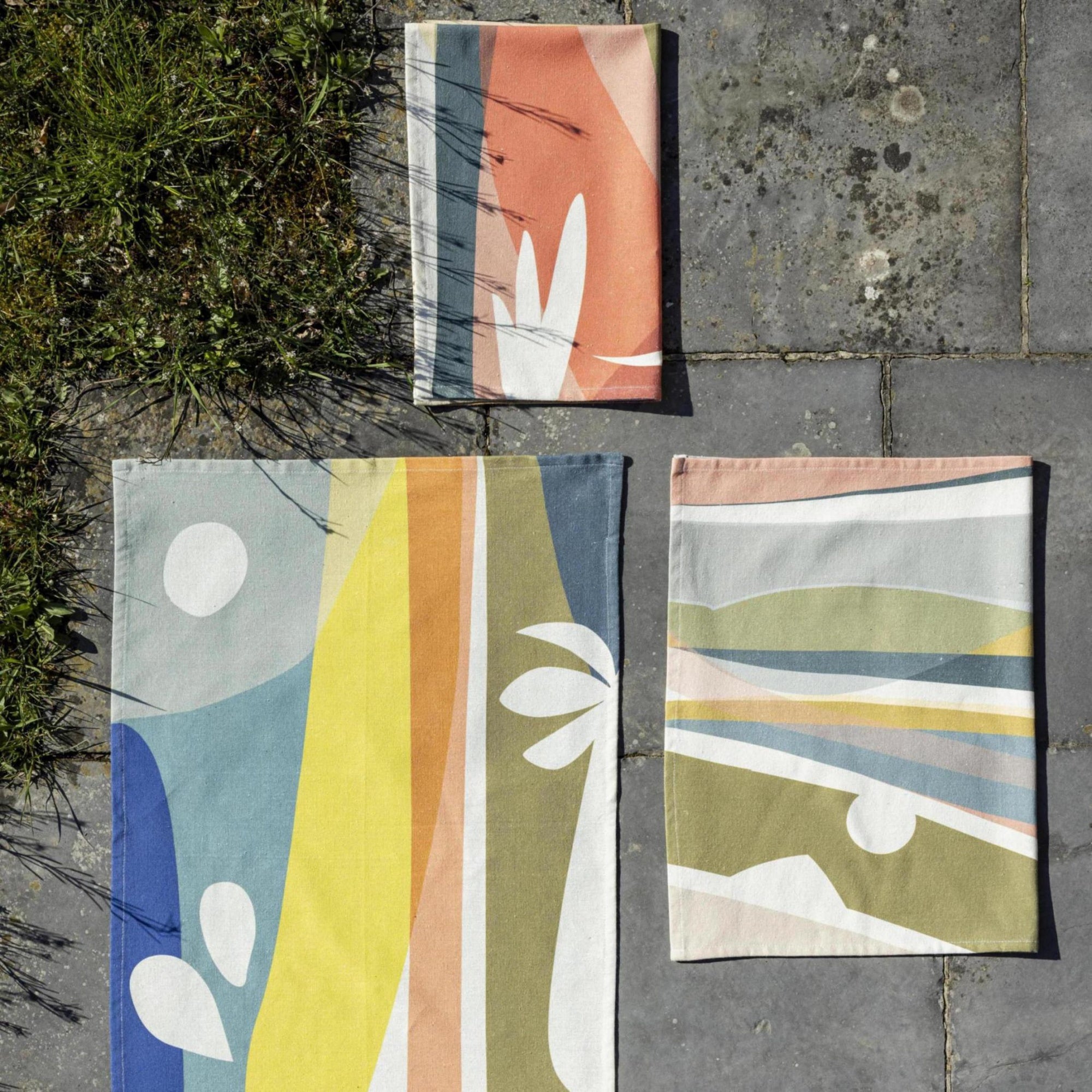 strofinaccio riciclato revao multico, colore multico, taglia 50 x 70. realizzato in 100% cotone riciclato, ideale per assorbenza e delicatezza sulla pelle