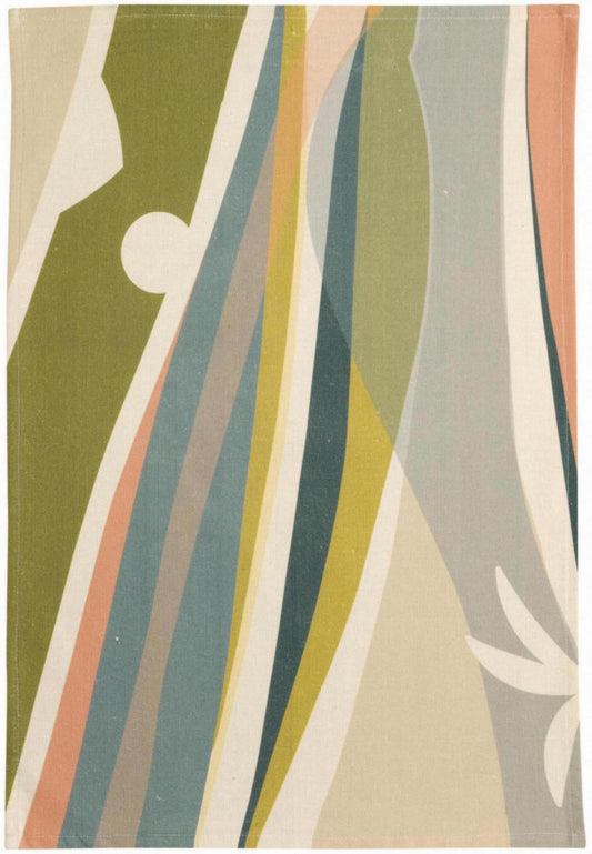 strofinaccio riciclato nuceo multico, colore multico, taglia 50 x 70. asciugamano piegato su sfondo neutro per una visione pulita del prodotto