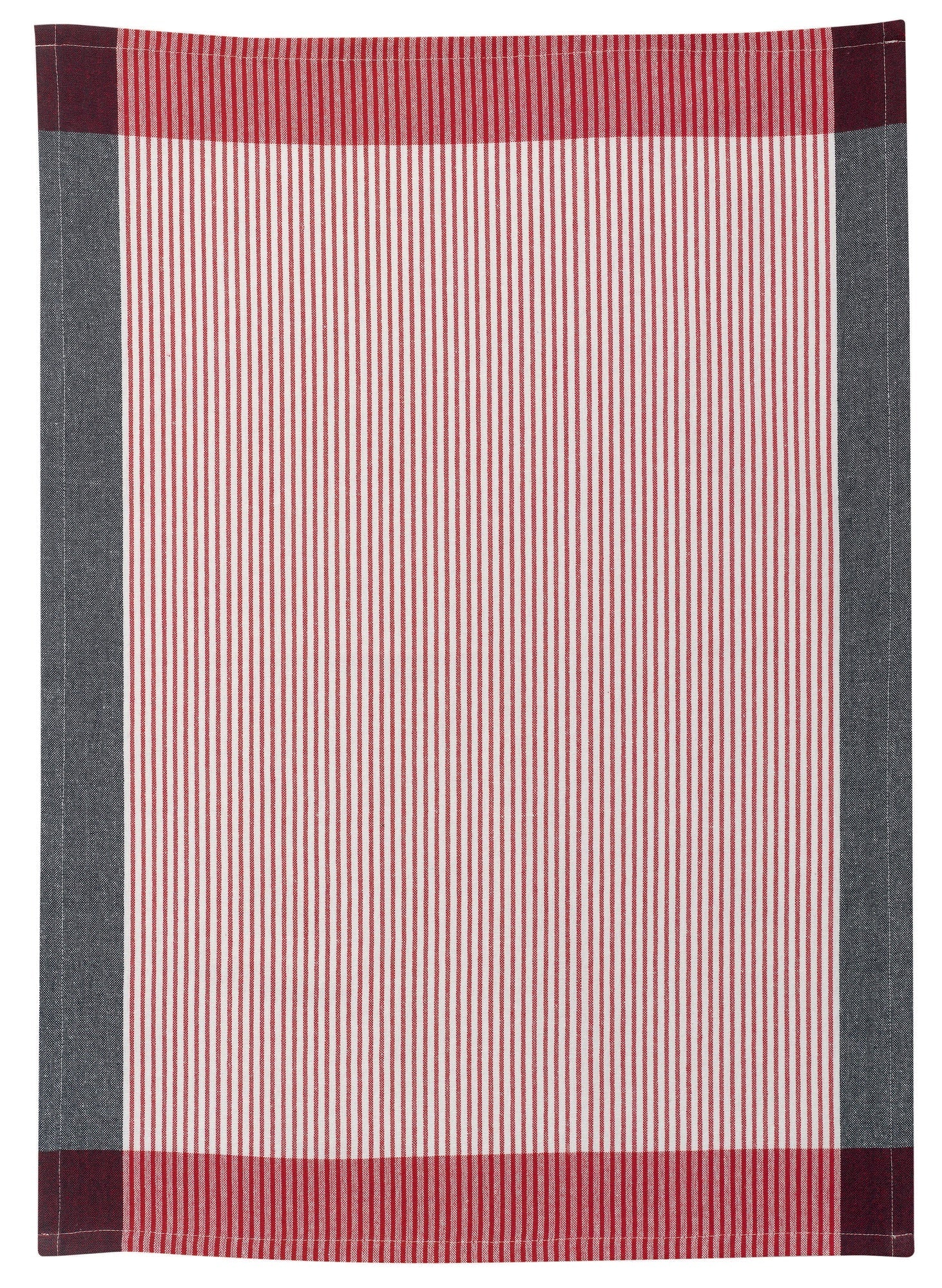 strofinaccio riciclato dinis rosso, colore rosso, taglia 50 x 70. asciugamano piegato su sfondo neutro per una visione pulita del prodotto