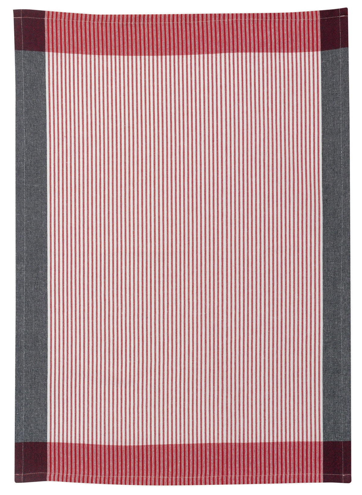 strofinaccio riciclato dinis rosso, colore rosso, taglia 50 x 70. asciugamano piegato su sfondo neutro per una visione pulita del prodotto