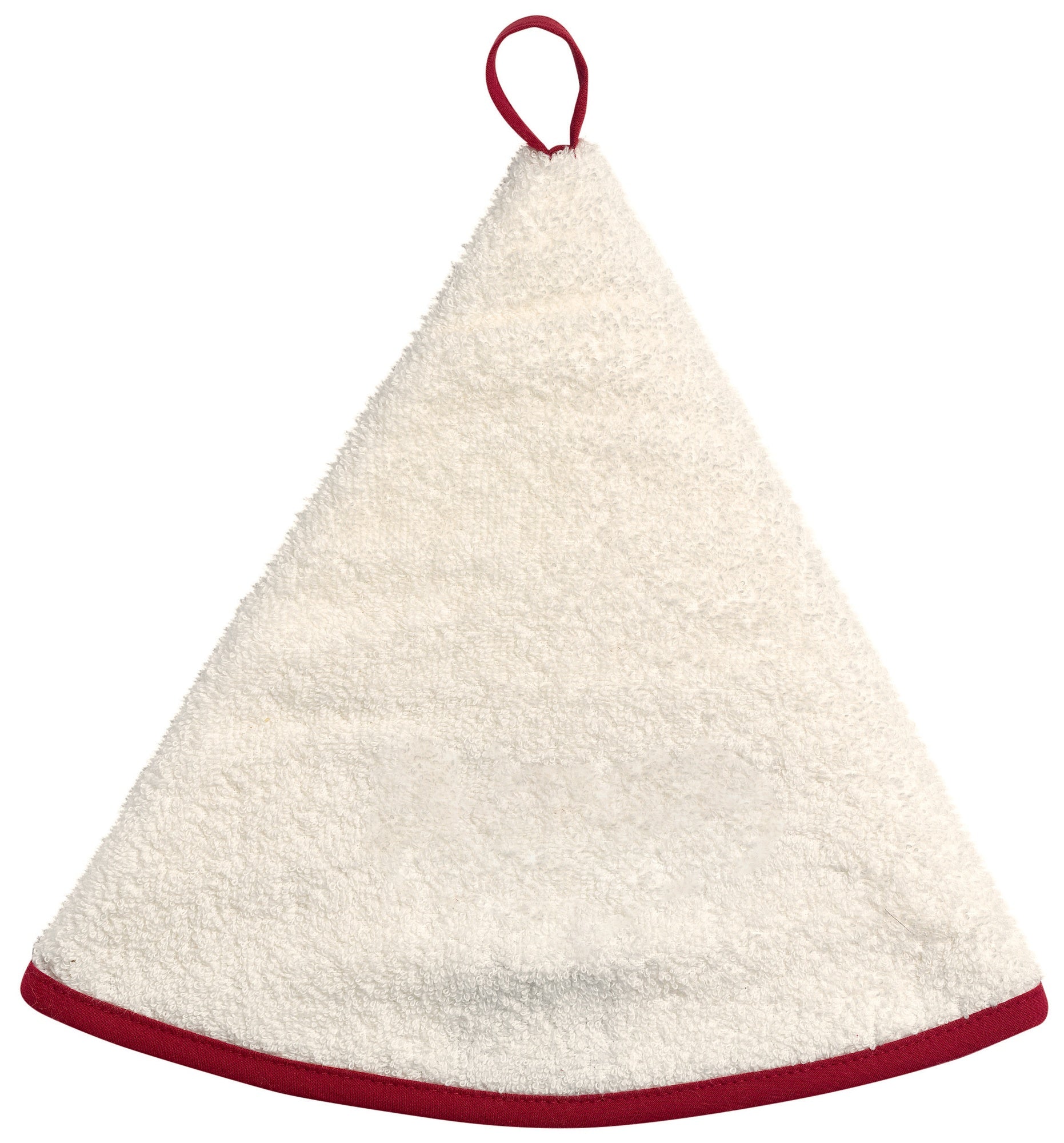 asciugamano rotondo uni avorio, colore avorio, taglia diamètre 60. asciugamano piegato su sfondo neutro per una visione pulita del prodotto