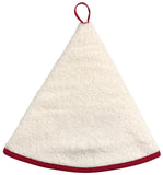 asciugamano rotondo uni avorio, colore avorio, taglia diamètre 60. asciugamano piegato su sfondo neutro per una visione pulita del prodotto