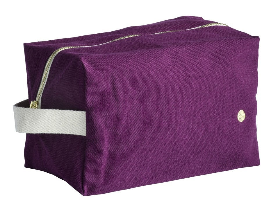 trousse cube iona pioggia viola, colore pioggia viola, taglia 22 x 14 x 10,5. dettaglio del prodotto da bagno