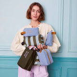 trousse cubo rita matcha, colore matcha, taglia 10 x 16 x 10. dettaglio del prodotto da bagno