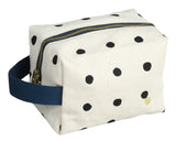 trousse cubo mio ecru, colore ecru, taglia 10 x 16 x 10. dettaglio del prodotto da bagno