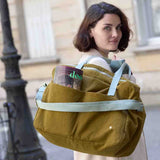 borsa da viaggio iona noci, colore noci, taglia 30 x 42 x 20. borsa da viaggio ecosostenibile perfetta per weekend fuori porta