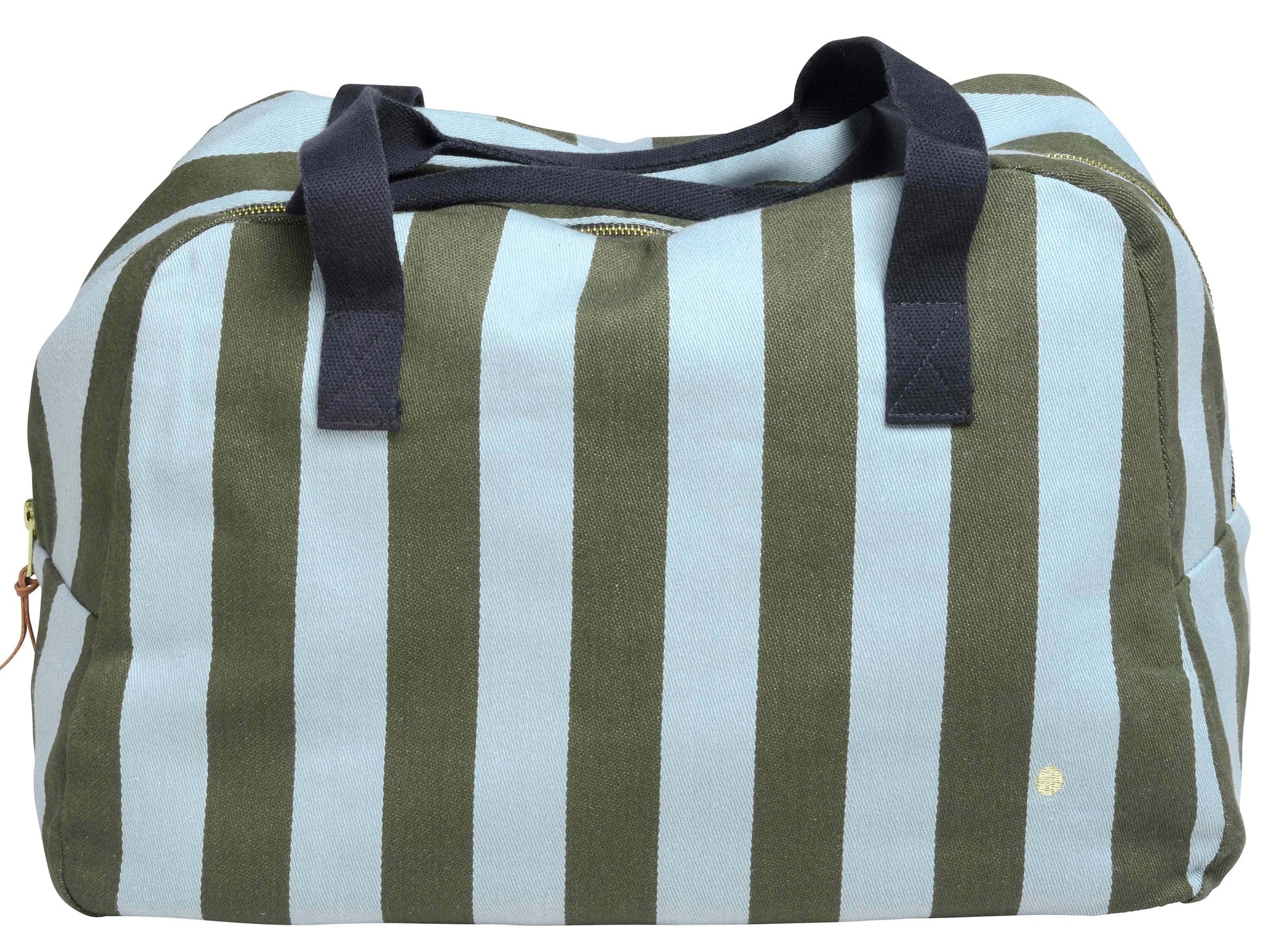 borsa weekend rita matcha, colore matcha, taglia 28 x 42 x 20. vista frontale della borsa da viaggio su sfondo bianco
