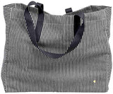 borsa shopper basile caviale, colore caviale, taglia 38 x 46 x 18. vista frontale della borsa shopping in tessuto ecologico su sfondo neutro