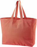 borsa shopping riciclata grace tomette, colore tomette, taglia 35 x 40 x 15. vista frontale della borsa shopping in tessuto ecologico su sfondo neutro
