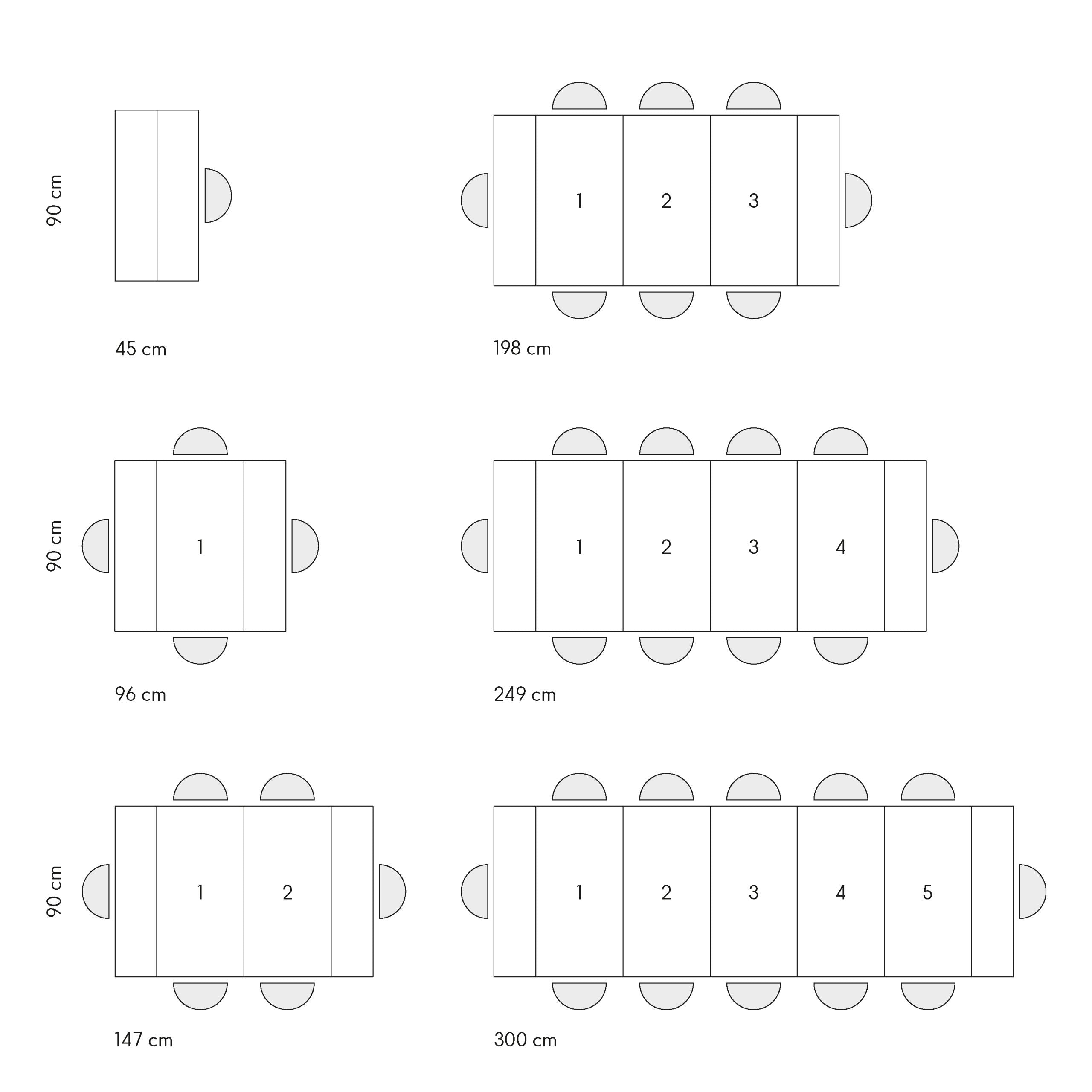 consolle gaiole in legno, finitura rovere rustico 90×45 cm allungabile a 90×295 cm, consolle trasformabile in tavolo da...
