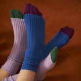 calzini yvette meccano, colore meccano, taglia 42/45. calzini in cotone biologico per un benessere quotidiano e sostenibile