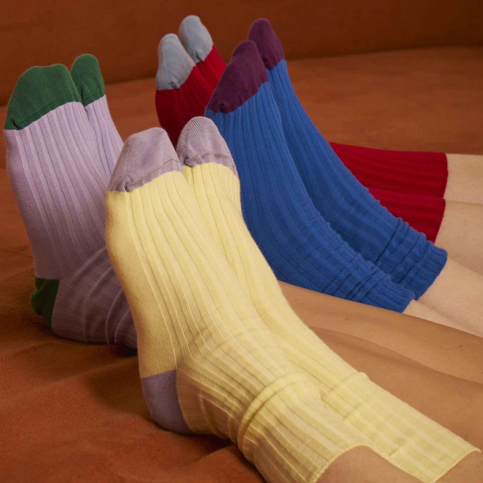 calzini yvette lilla, colore lilla, taglia 39/41. accessorio eco-friendly ideale per ogni stagione