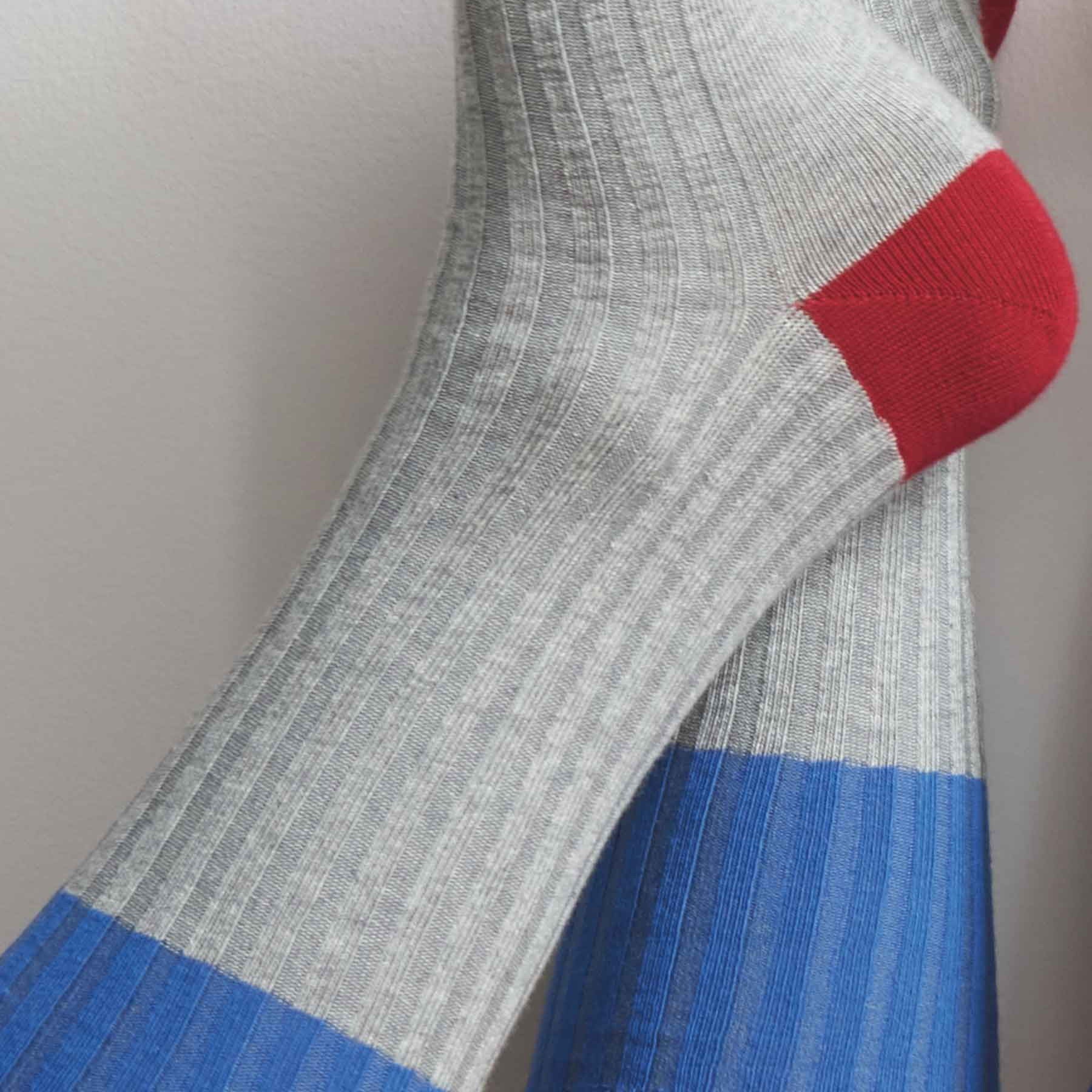 calzini yvette frassino, colore frassino, taglia 42/45. calzini in cotone biologico per un benessere quotidiano e sostenibile