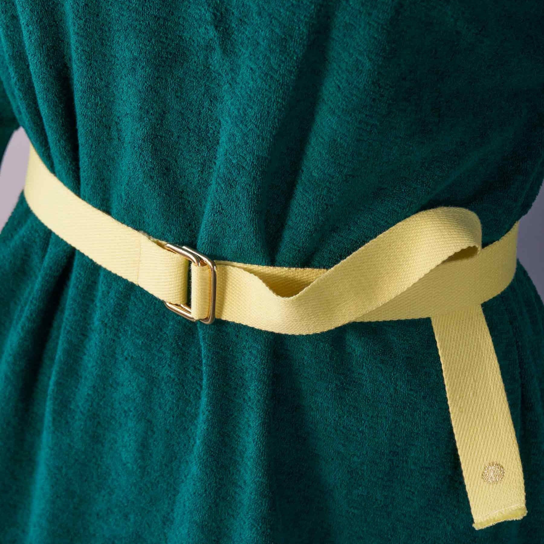 cintura ursule luce del sole, colore luce del sole, taglia 3 x 110. realizzata in 100% cotone bio, unisce eleganza e rispetto per l’ambiente