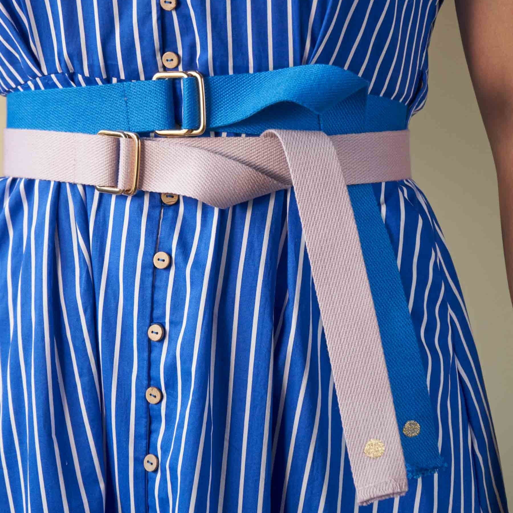 cintura ursule meccano, colore meccano, taglia 3 x 110. realizzata in 100% cotone bio, unisce eleganza e rispetto per l’ambiente