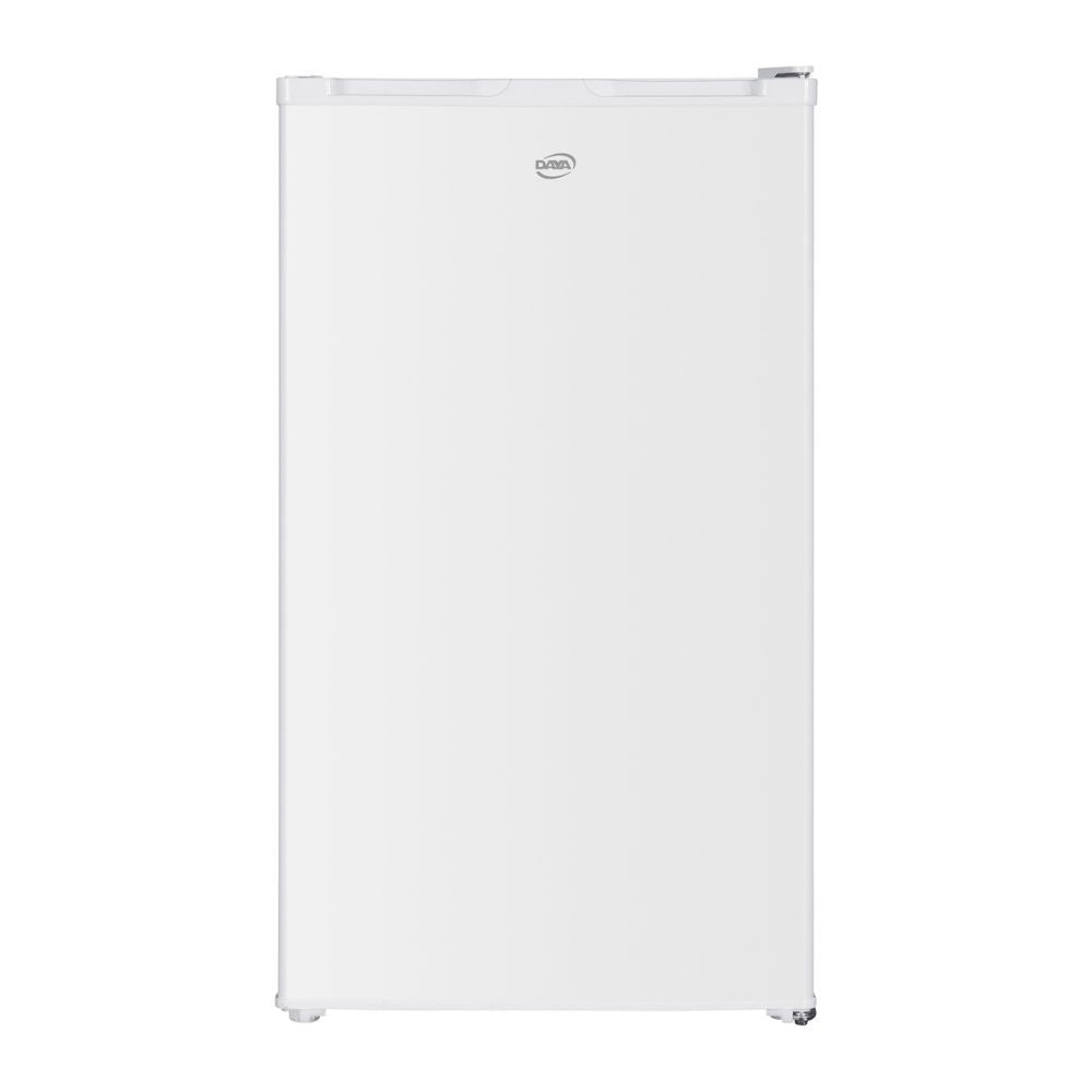 congelatore verticale dcv08sm3we0 60 lt a 3 cassetti con porta reversibile classe e bianco daya, vista frontale del prodotto