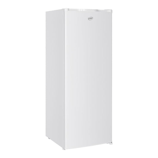 congelatore verticale dcv21sm3we0 168lt 4 cassetti e un ripiano con porta reversibile classe e bianco daya, ambientazione d’arredo con il prodotto protagonista