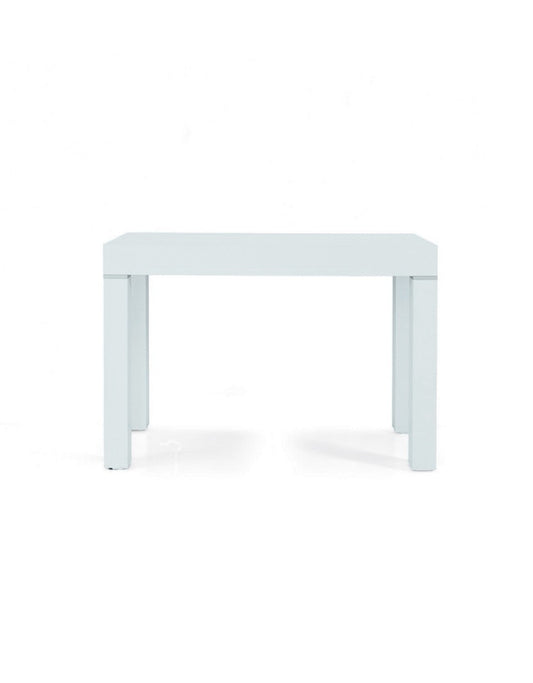 consolle allungabile sorrento bianco 90×50 cm – 90×300 cm, consolle allungabile vista frontale, perfetta per spazi piccoli e...