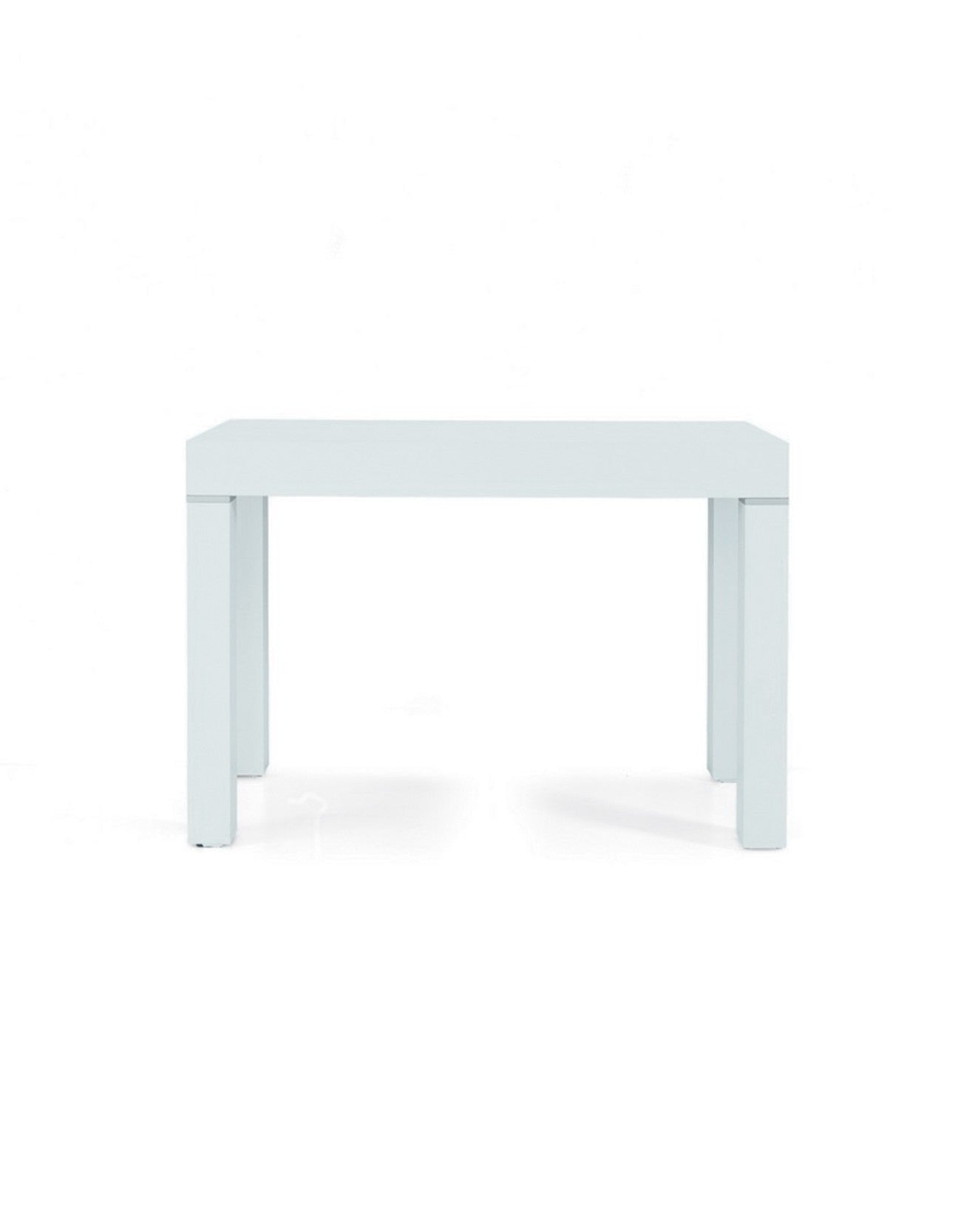 consolle allungabile sorrento colore bianco 110×50 cm – 110×300 cm, consolle allungabile vista frontale, perfetta per spazi...